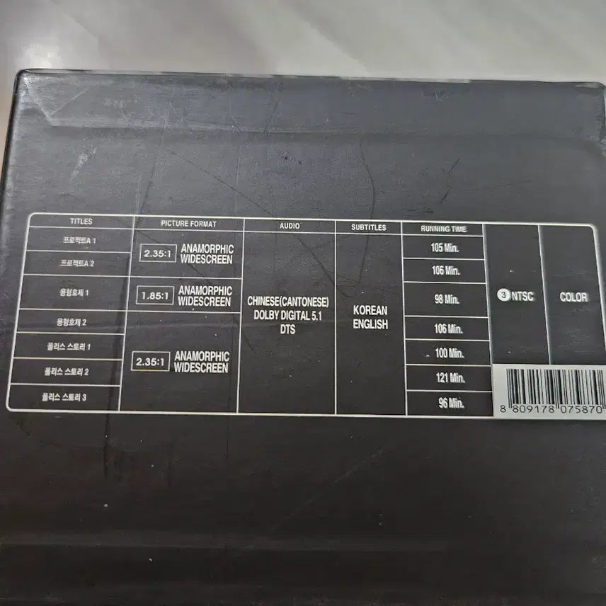 [BUNJANG] Jackie Chan Best Series DVD Box Set / 성룡 베스트 시리즈 dvd