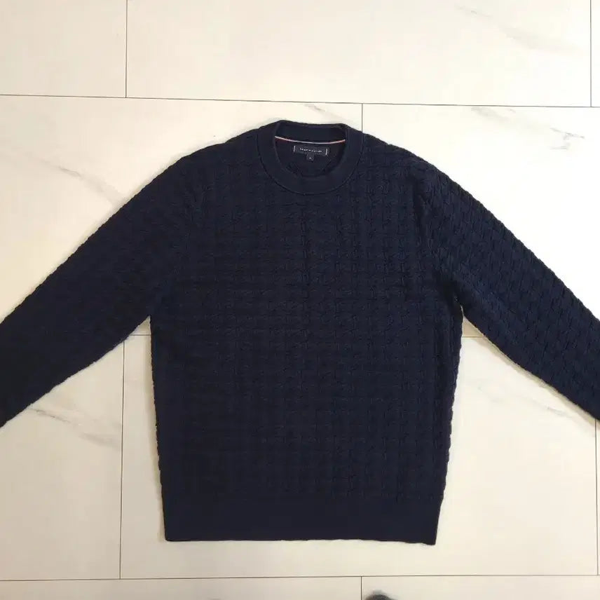 [BUNJANG] Tommy Hilfiger Men's Knit XL Navy / 타미 힐피거 남성 니트 XL 네이비
