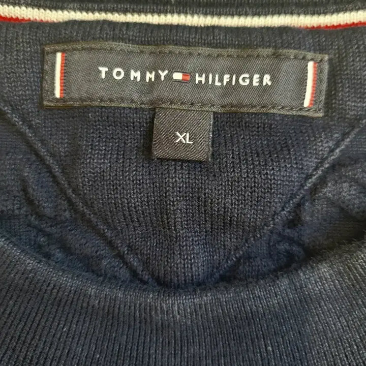 [BUNJANG] Tommy Hilfiger Men's Knit XL Navy / 타미 힐피거 남성 니트 XL 네이비