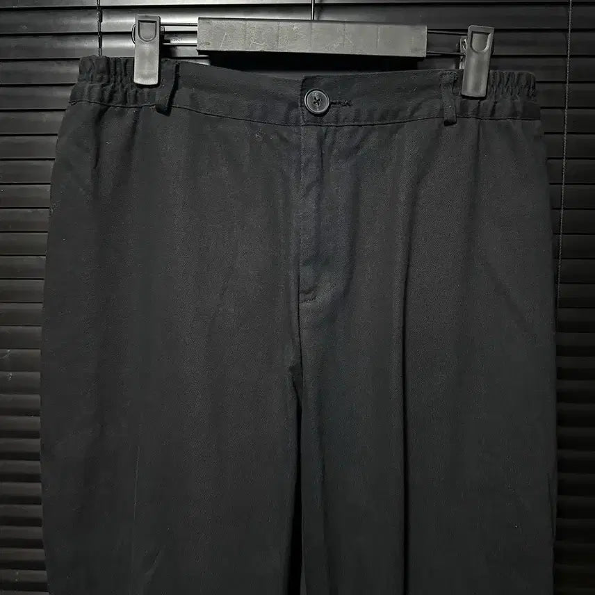 [BUNJANG] Maeda Ryuto Black Gothic Punk Wide Jogger Pants / 마에다 류토 벨트 고리 사슬 블랙 고스 펑크 로리 갸류 와이드 조거 밴딩