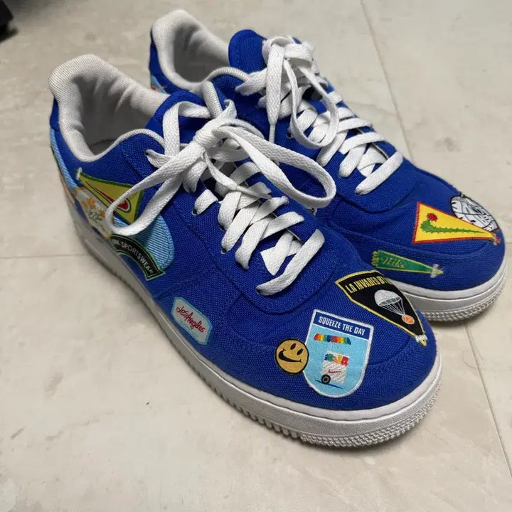 [BUNJANG] Nike Air Force 1 Patchwork LA Sneakers / 에어포스1 패치워크 LA 270