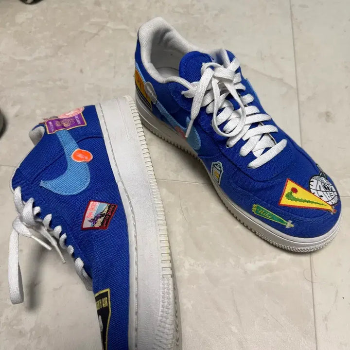 [BUNJANG] Nike Air Force 1 Patchwork LA Sneakers / 에어포스1 패치워크 LA 270