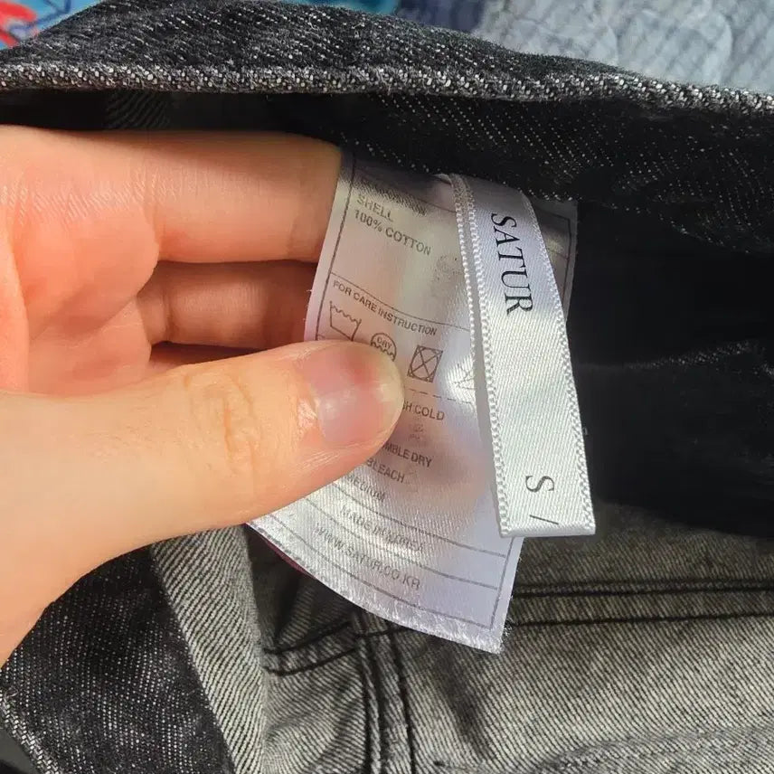 [BUNJANG] SETER KAYEN One Tuck Tailored Belted Denim Black / 세터 카이엔 원 턱 테일러드 벨티드 데님 블랙