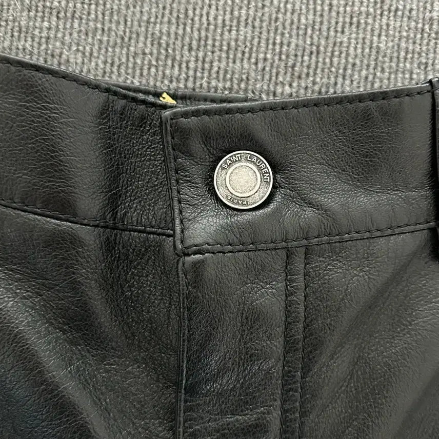 [BUNJANG] Saint Laurent Leather Pants / 생로랑 여성 가죽바지