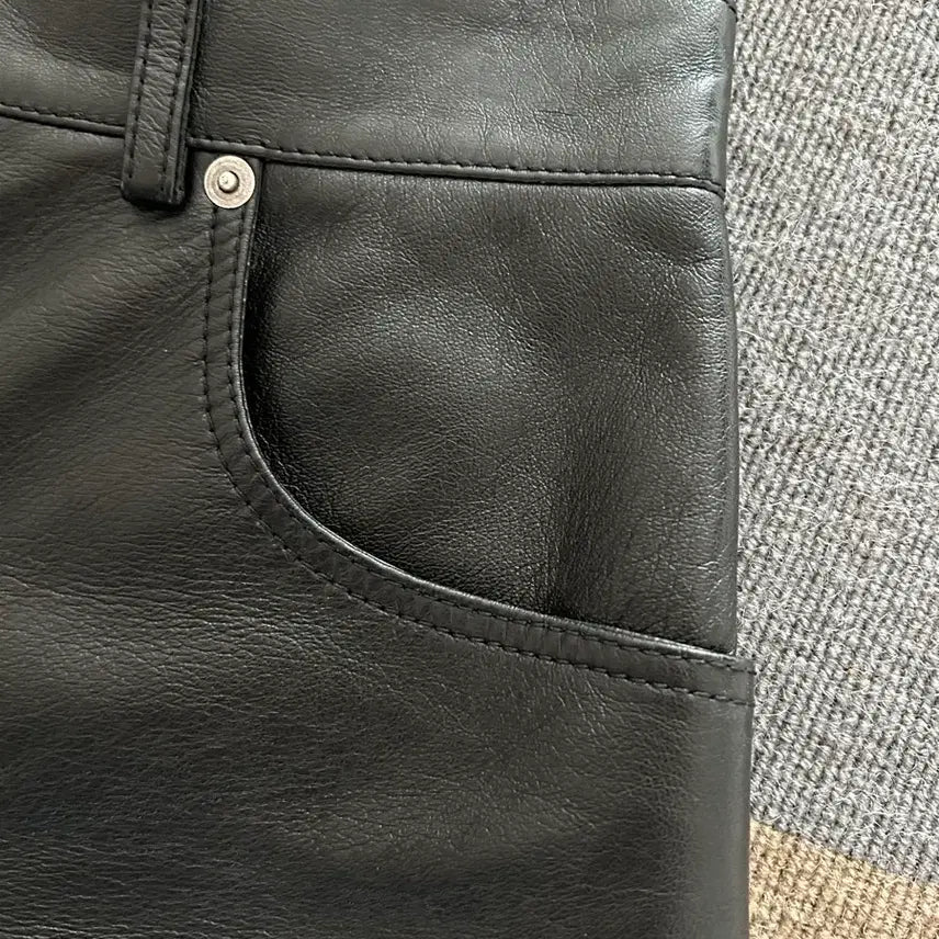 [BUNJANG] Saint Laurent Leather Pants / 생로랑 여성 가죽바지