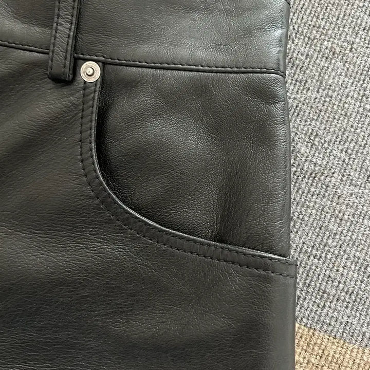 [BUNJANG] Saint Laurent Leather Pants / 생로랑 여성 가죽바지