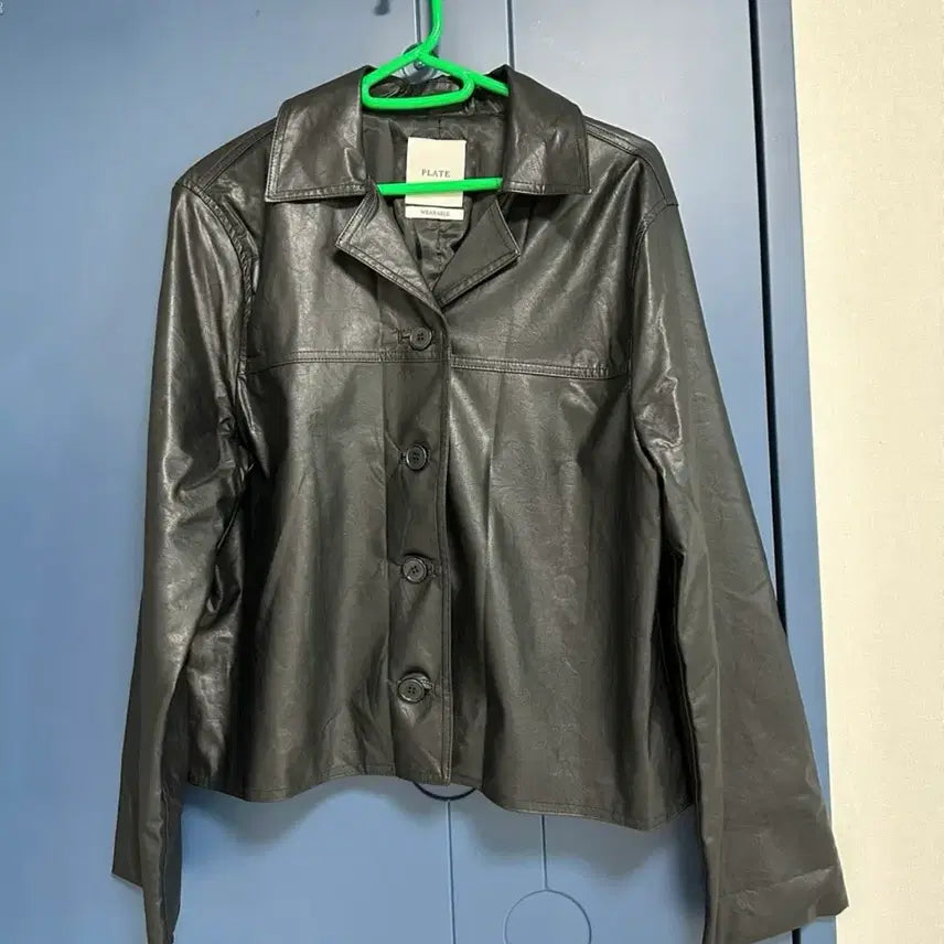 [BUNJANG] Leather Jacket - Free Size / 얇은 재질 가죽자켓 프리사이즈(새제품)