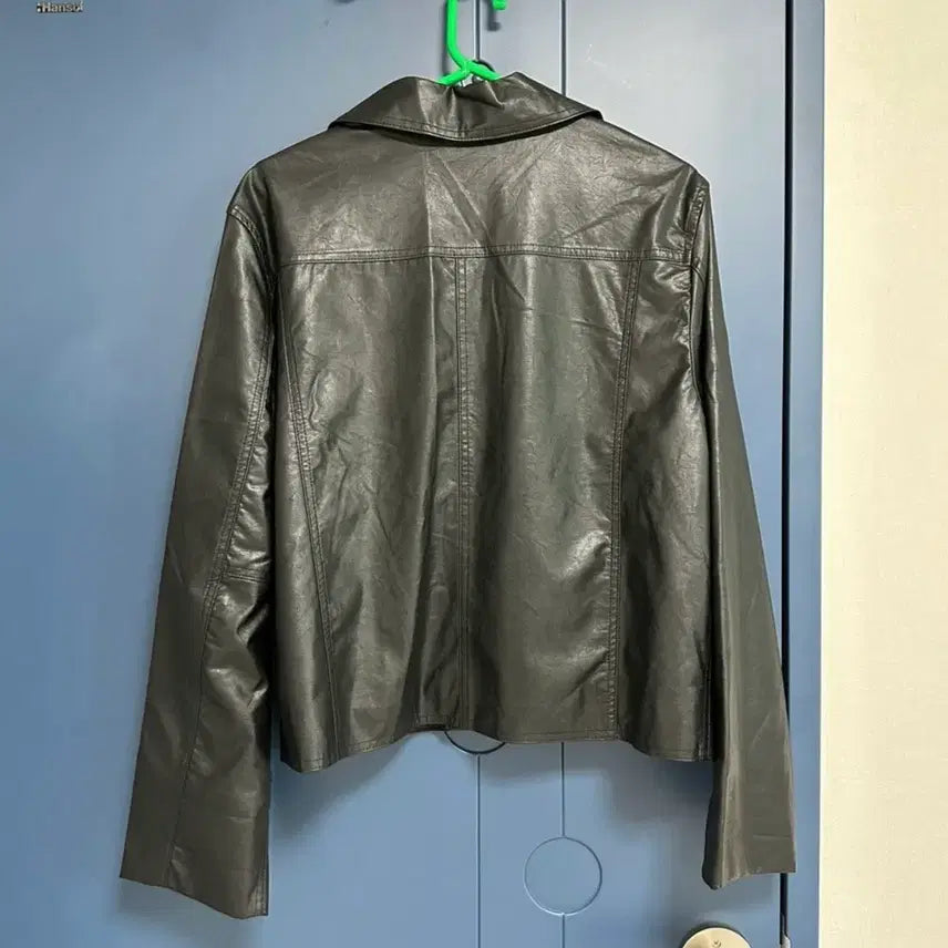 [BUNJANG] Leather Jacket - Free Size / 얇은 재질 가죽자켓 프리사이즈(새제품)