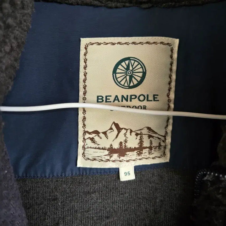 [BUNJANG] Beanpole Charcoal Fleece Jacket / 빈폴 차콜색 뽀글이 플리스 자켓