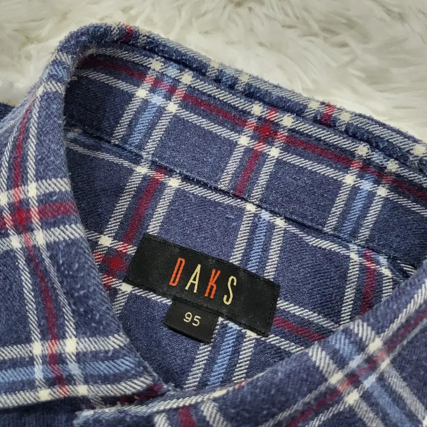 [BUNJANG] Daks 95 Checkered Shirt / 닥스 95 체크 남방 셔츠