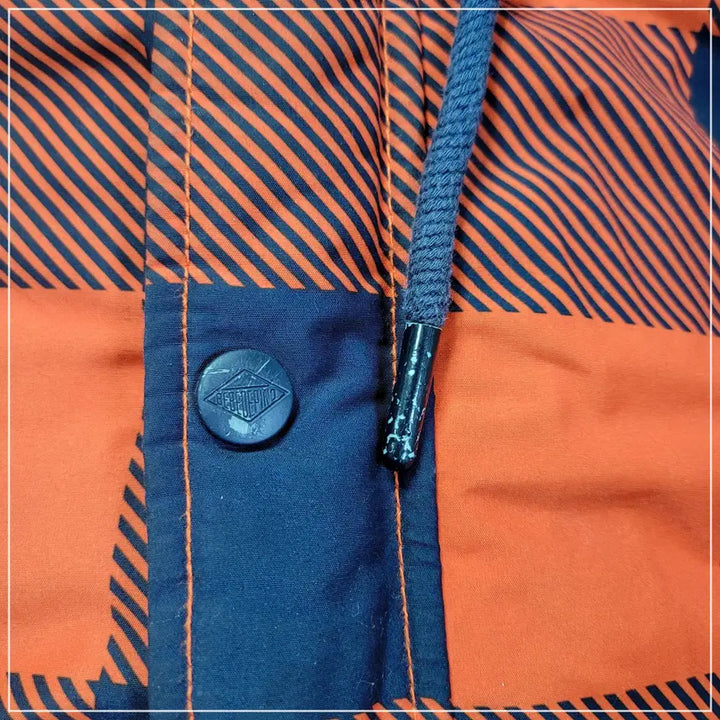 [SOLD OUT] 2b. 베베드피노 오렌지네이비 체크 야상 키즈130