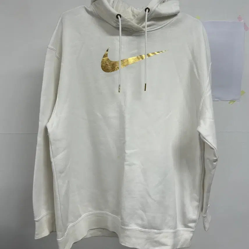 [BUNJANG] Nike White Gold Women's Hoodie L / 나이키 화이트 골드 여성 후드티 L 90