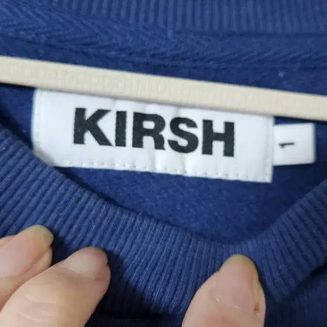 [BUNJANG] Kirsh Big Cherry Fleece Sweatshirt Navy / 키르시 빅체리 기모맨투맨 네이비