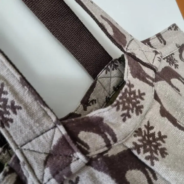 [BUNJANG] Vintage Deer/Snowflake Pattern Tote Bag/Shoulder Bag / 사슴/눈꽃 패턴 토트백 숄더백