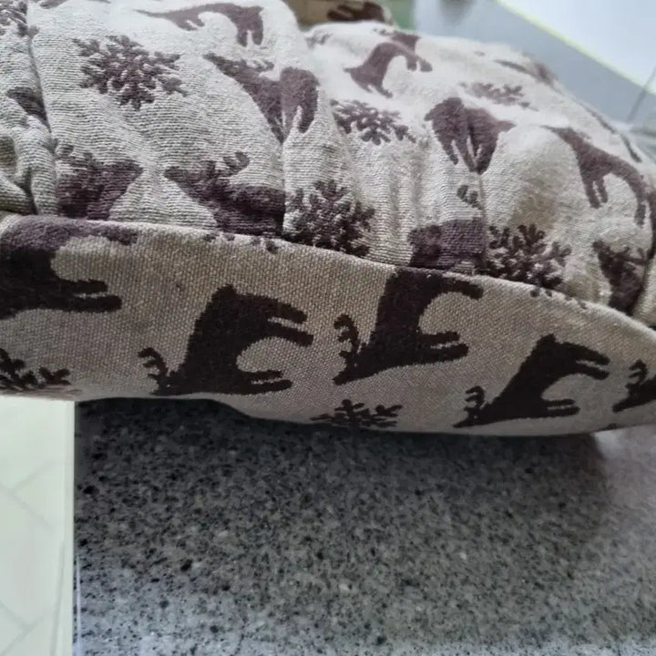 [BUNJANG] Vintage Deer/Snowflake Pattern Tote Bag/Shoulder Bag / 사슴/눈꽃 패턴 토트백 숄더백