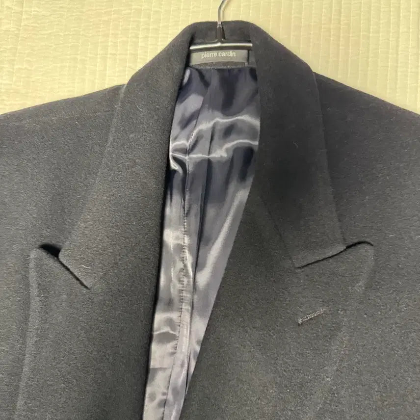 [BUNJANG] Pierre Cardin Black Double Long Coat / [100] 피에르 가르뎅 블랙 더블 롱코트