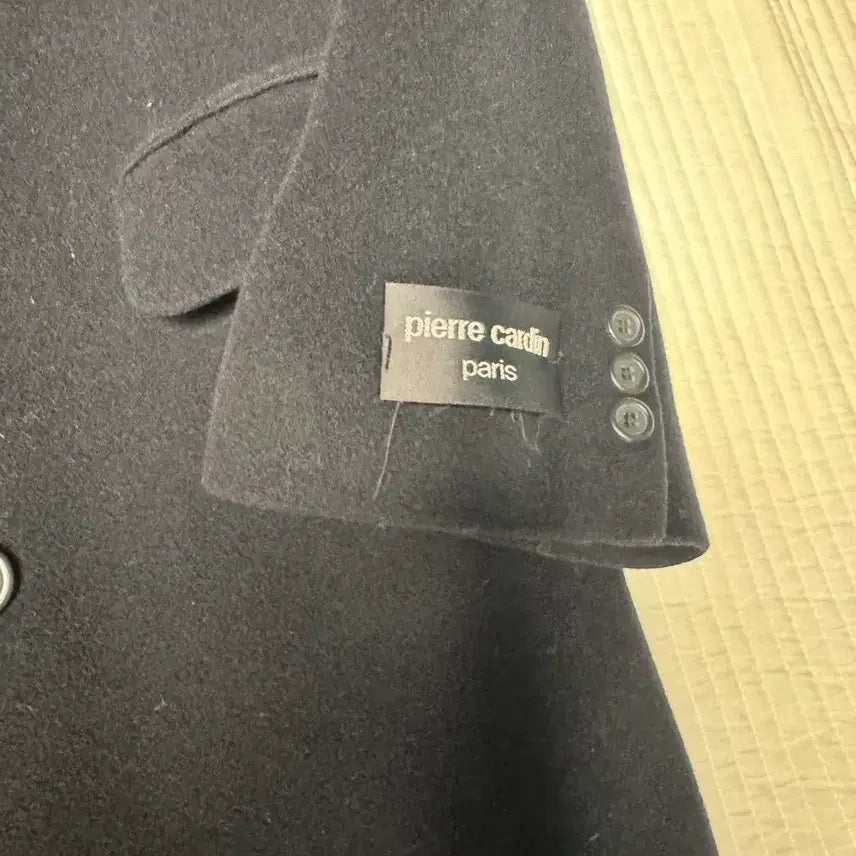 [BUNJANG] Pierre Cardin Black Double Long Coat / [100] 피에르 가르뎅 블랙 더블 롱코트