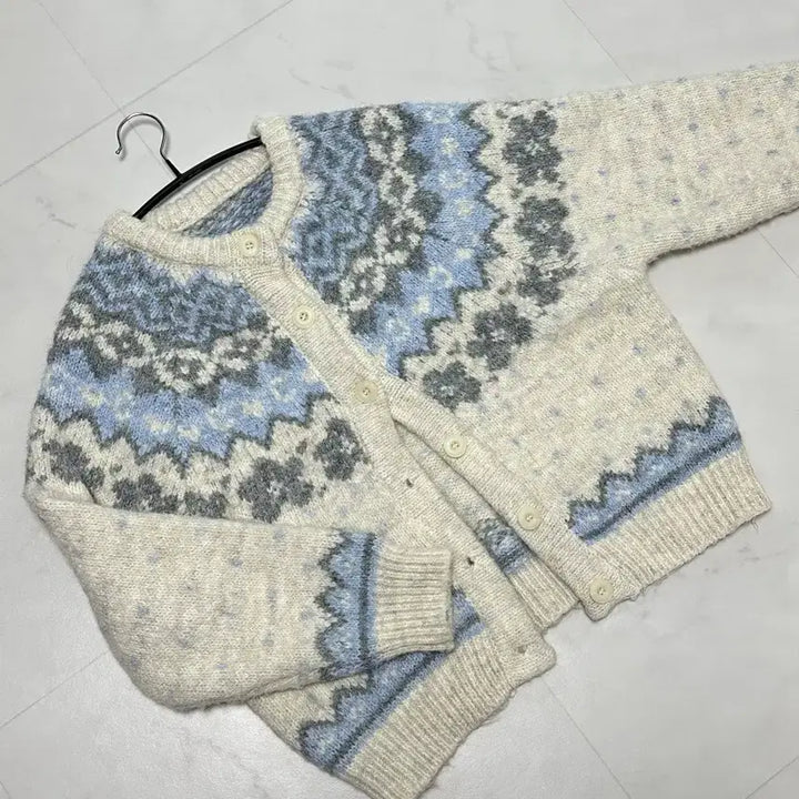[BUNJANG] Nordic Wool Blend Cardigan / 노르딕 가디건