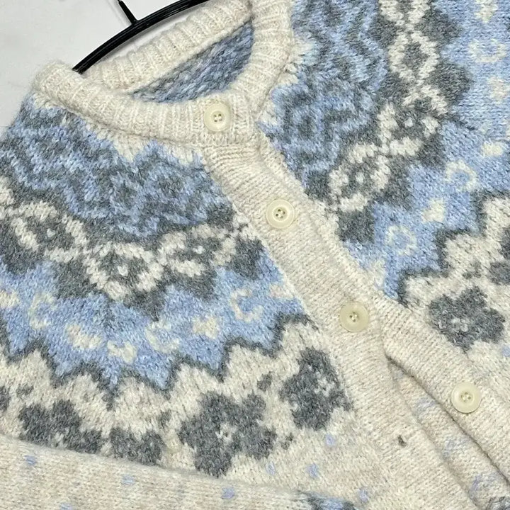 [BUNJANG] Nordic Wool Blend Cardigan / 노르딕 가디건