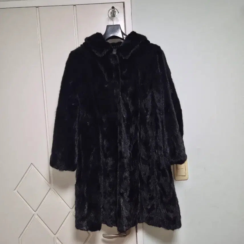 [BUNJANG] Jindo Hooded Fur Coat / 진도 후드 모피