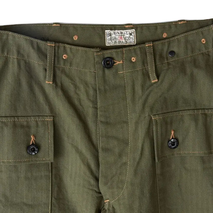 [BUNJANG] Buzz Rickson's P-44 USMC Herringbone Monkey Pants / [34] 버즈릭슨 P-44 미해병대 헤링본 몽키팬츠