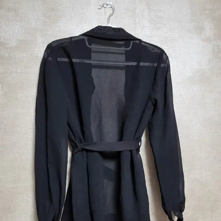 [BUNJANG] 일본 빈티지 장미 자수 시스루 블라우스 자켓 / 일본 빈티지 장미 자수 시스루 블라우스 자켓