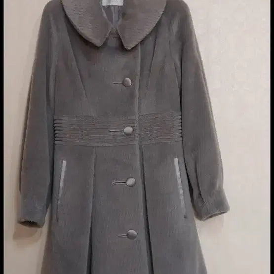 [BUNJANG] TIME Pleated Wool Long Coat / TIME 타임 이테리 플리츠 모 롱코트 그레이