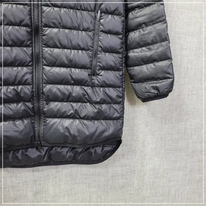 [BUNJANG] Nike Black Casual Hooded Long Padded Jacket (Kids 155) / 17. 나이키 블랙 캐주얼 후드롱패딩 여성 키즈155