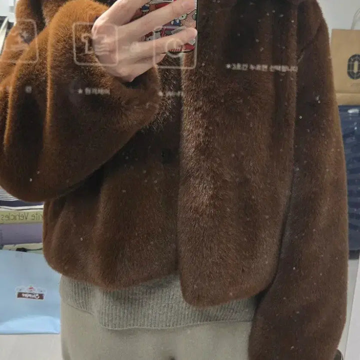 [BUNJANG] London Plat Faux Fur Jacket / 런던플랏 퍼 자켓