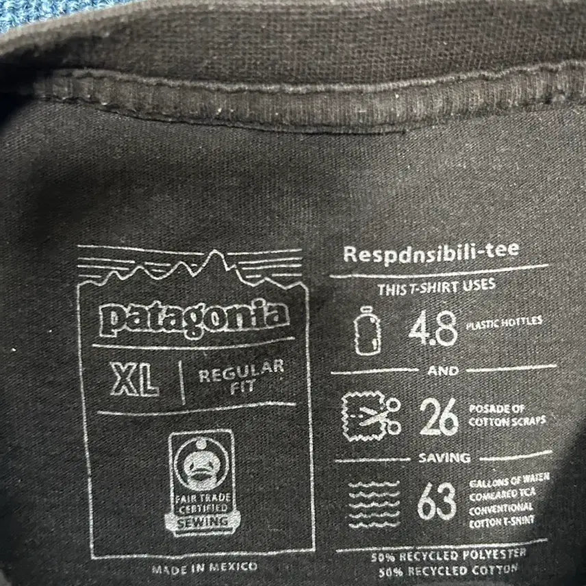 [BUNJANG] Patagonia Black Short Sleeve T-shirt XL / 파타고니아 블랙 반팔티XL