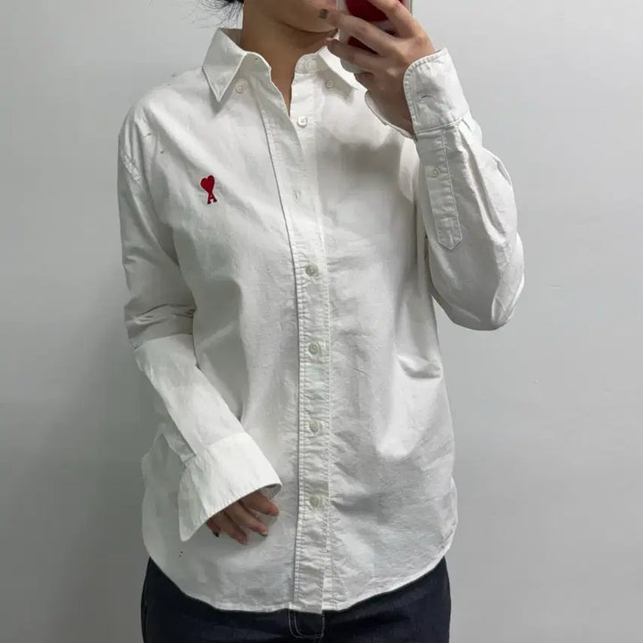 [BUNJANG] BTS Oxford Shirt / [40] 아미 스몰하트 옥스퍼드 셔츠