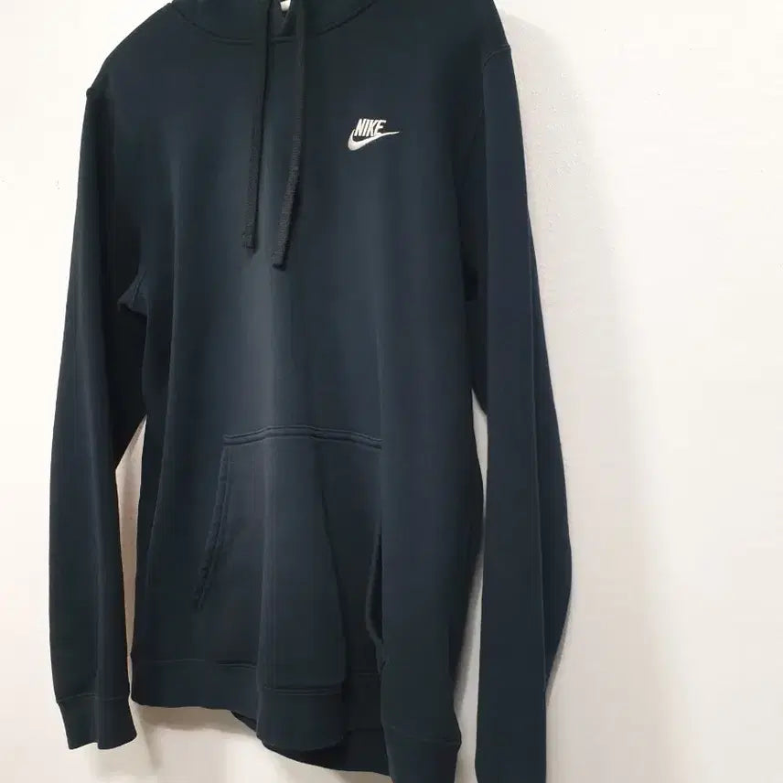 [BUNJANG] Nike Club Fleece Pullover Hoodie Black M Size / 나이키 검정색 PO 플리스 클럽 후드 티셔츠 기모 M사이즈