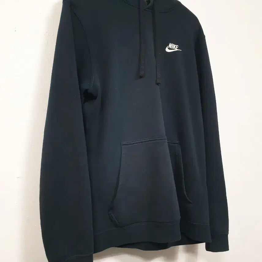 [BUNJANG] Nike Club Fleece Pullover Hoodie Black M Size / 나이키 검정색 PO 플리스 클럽 후드 티셔츠 기모 M사이즈