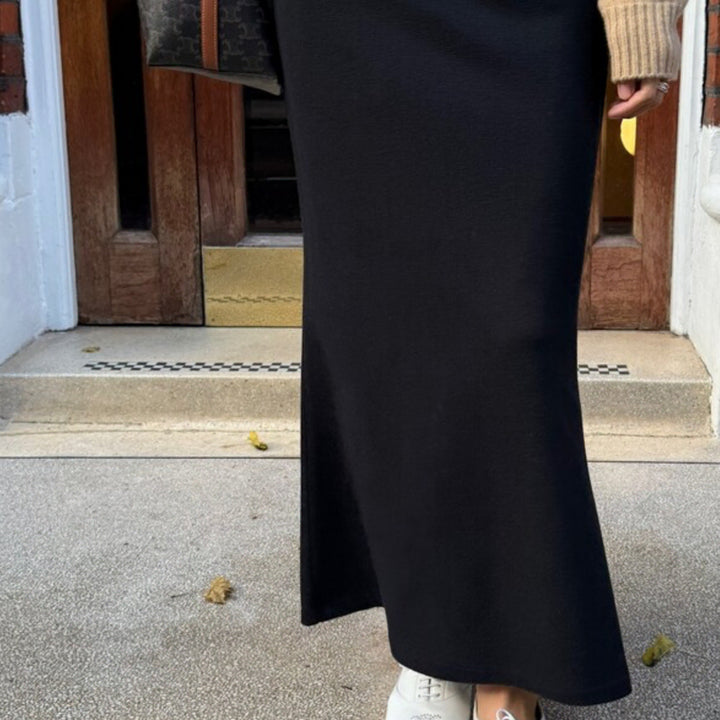 [BUNJANG] Celli & Lion Warm Long Skirt / [셀리앤리옹]웜 롱 스커트(블랙)