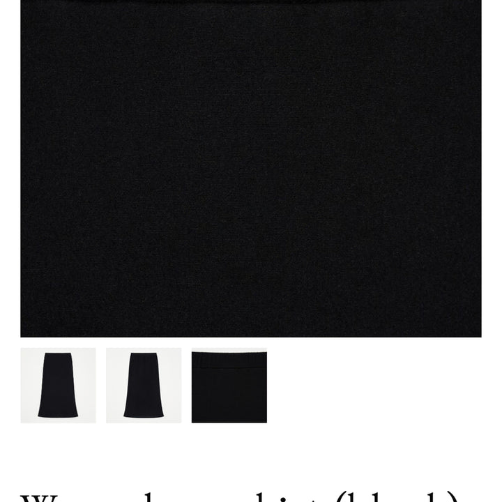 [BUNJANG] Celli & Lion Warm Long Skirt / [셀리앤리옹]웜 롱 스커트(블랙)