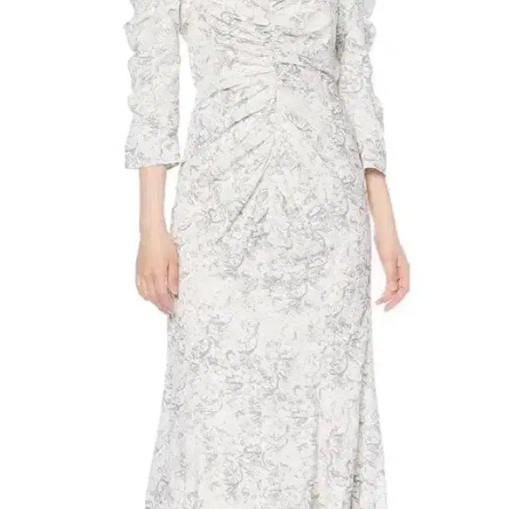 [BUNJANG] Snidel Printed Shirring Dress / 스나이델 바리에 프린트 셔링 원피스 스나계 양산형