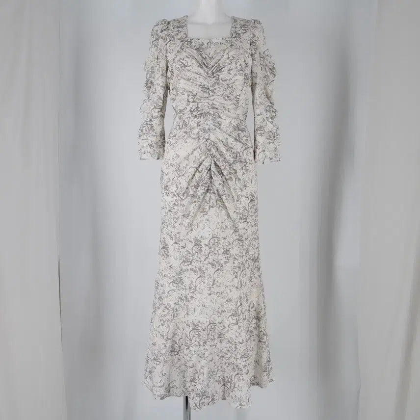 [BUNJANG] Snidel Printed Shirring Dress / 스나이델 바리에 프린트 셔링 원피스 스나계 양산형