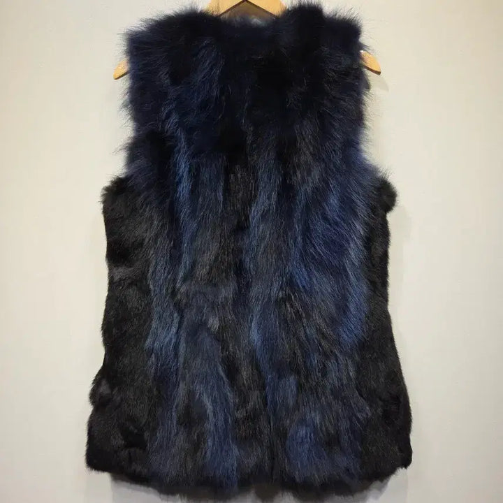 [BUNJANG] Klever by Jindo Real Fur Mix Vest / Klever by Jindo (진도모피) 리얼 천연모피 믹스 퍼 베스트