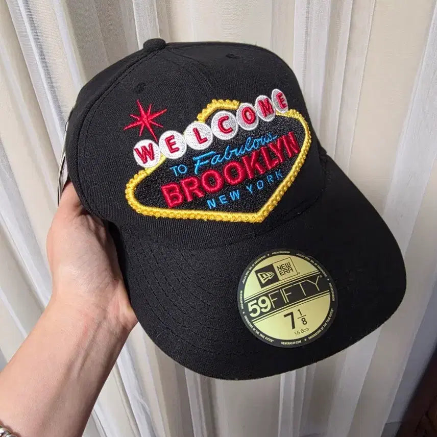 [BUNJANG] New Era Brooklyn 59FIFTY Ball Cap / 뉴에라 브루클린 59FIFTY 볼캡 블랙 7 1/8