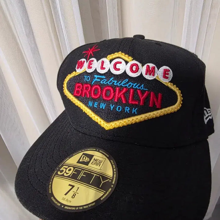 [BUNJANG] New Era Brooklyn 59FIFTY Ball Cap / 뉴에라 브루클린 59FIFTY 볼캡 블랙 7 1/8