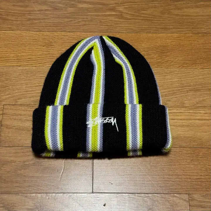 [BUNJANG] Stussy Vertical Stripe Beanie Black / [OS] 스투시 버티컬 스트라이프 비니 블랙