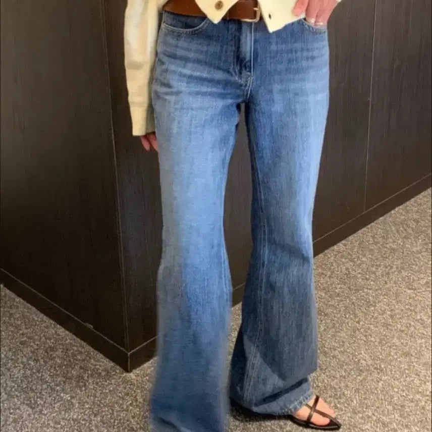 [BUNJANG] ZARA Bootcut Jeans EUR 36 / 자라 부츠컷 청바지 EUR 36 (키큰분추천)