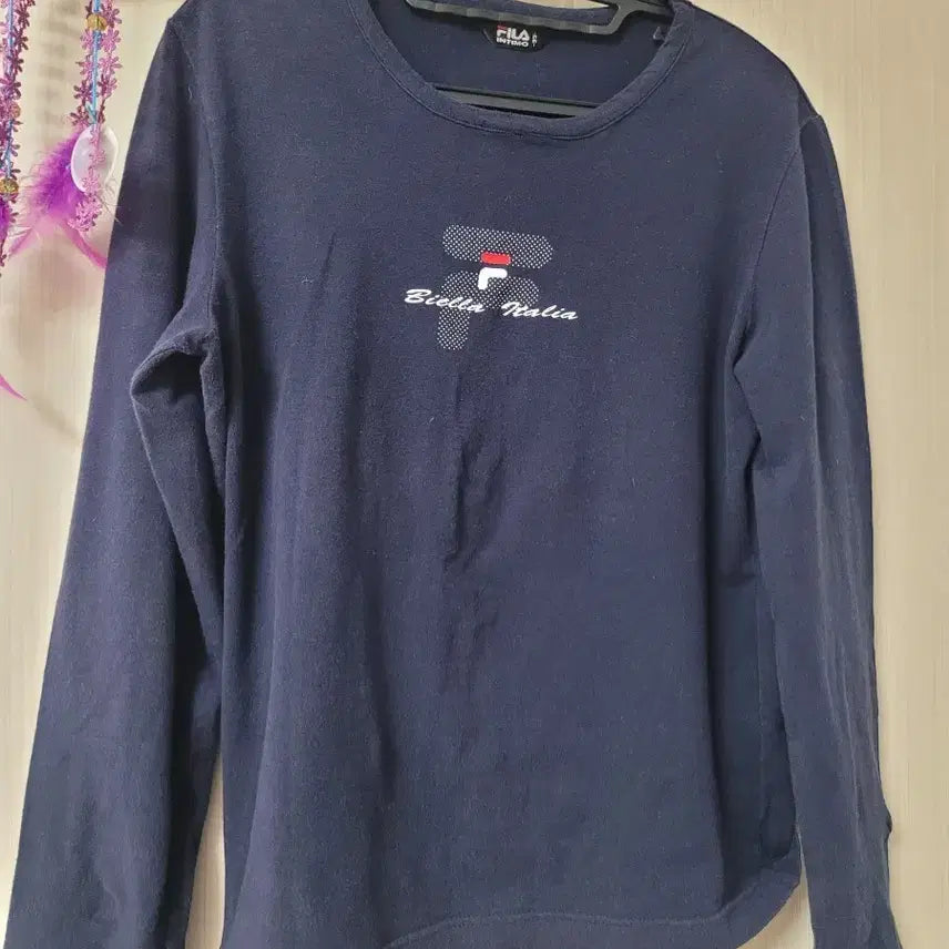 [SOLD OUT] 휠라 인티모 네이비 긴팔 티셔츠