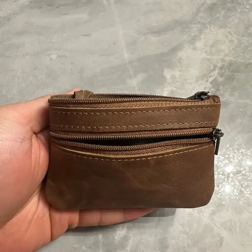 [BUNJANG] Leather Card & Coin Wallet / 소가죽 카드 지갑 동전지갑 새상품