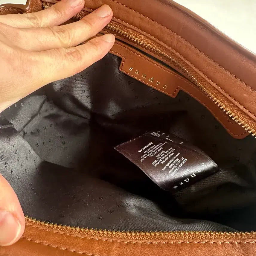 [BUNJANG] Sandro Leather Crossbody Bag / 산드로 가죽크로스백