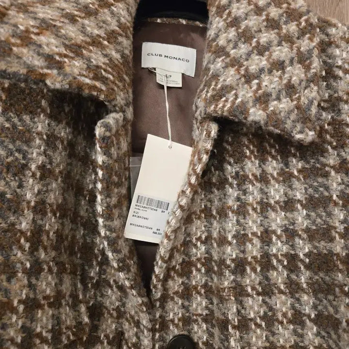 [BUNJANG] Club Monaco Houndstooth Check Shirt Jacket / 클럽모나코 하운드투스 체크 셔츠 자켓 새상품