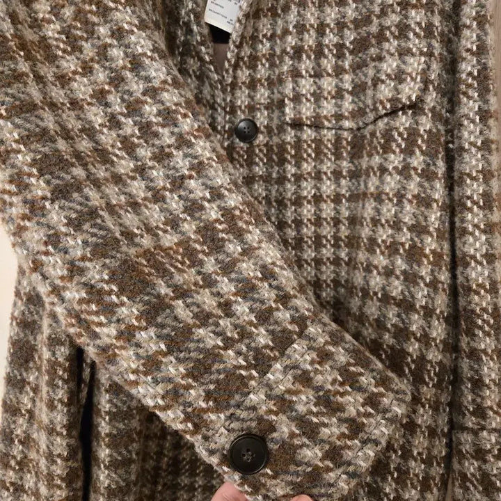 [BUNJANG] Club Monaco Houndstooth Check Shirt Jacket / 클럽모나코 하운드투스 체크 셔츠 자켓 새상품