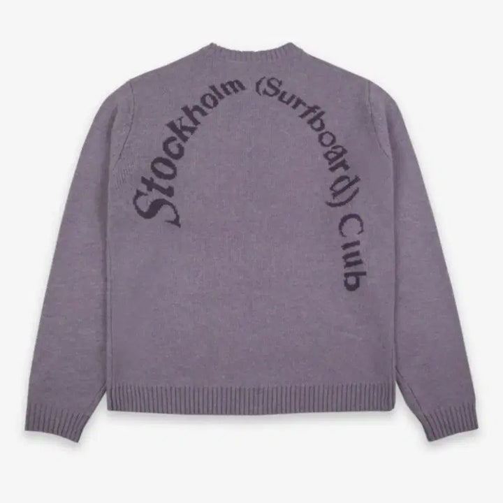 [BUNJANG] Stockholm Surfboard Club Knit Sweater Lavender / (L)스톡홀름 서프보드 클럽 니트 스웨터 라벤더