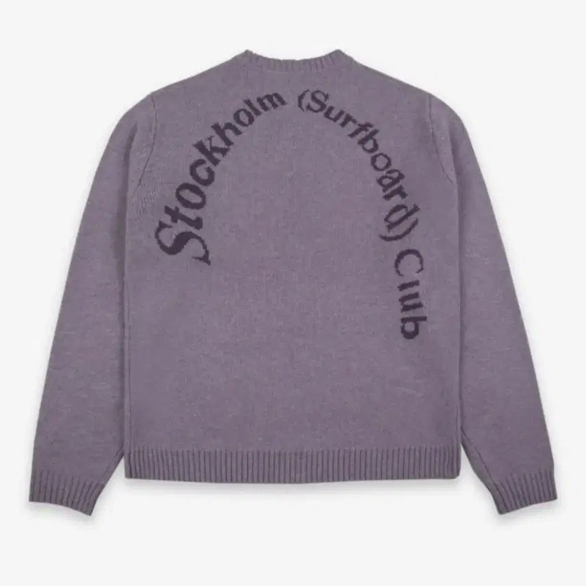 [BUNJANG] Stockholm Surfboard Club Knit Sweater Lavender / (L)스톡홀름 서프보드 클럽 니트 스웨터 라벤더