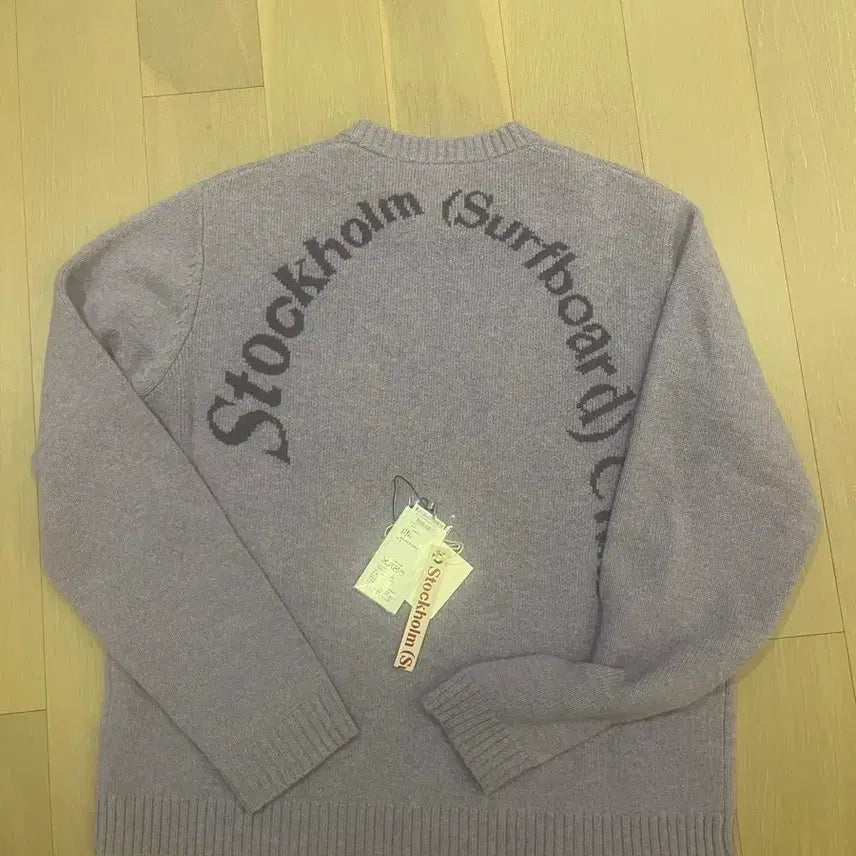 [BUNJANG] Stockholm Surfboard Club Knit Sweater Lavender / (L)스톡홀름 서프보드 클럽 니트 스웨터 라벤더